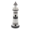 thumbnail image 1 of 4" x 13" Gray Wood Light House Sculpture, by DecMode, 1 of 9