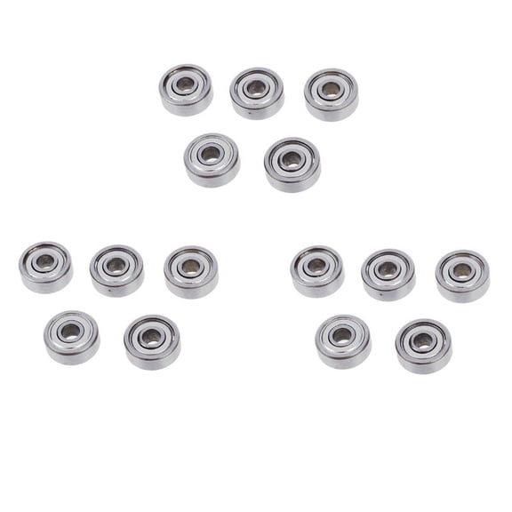 4 x 13 x 5mm Shielded Micro-Mini Small Wheel Ball Bearings 624Z 15Pcs