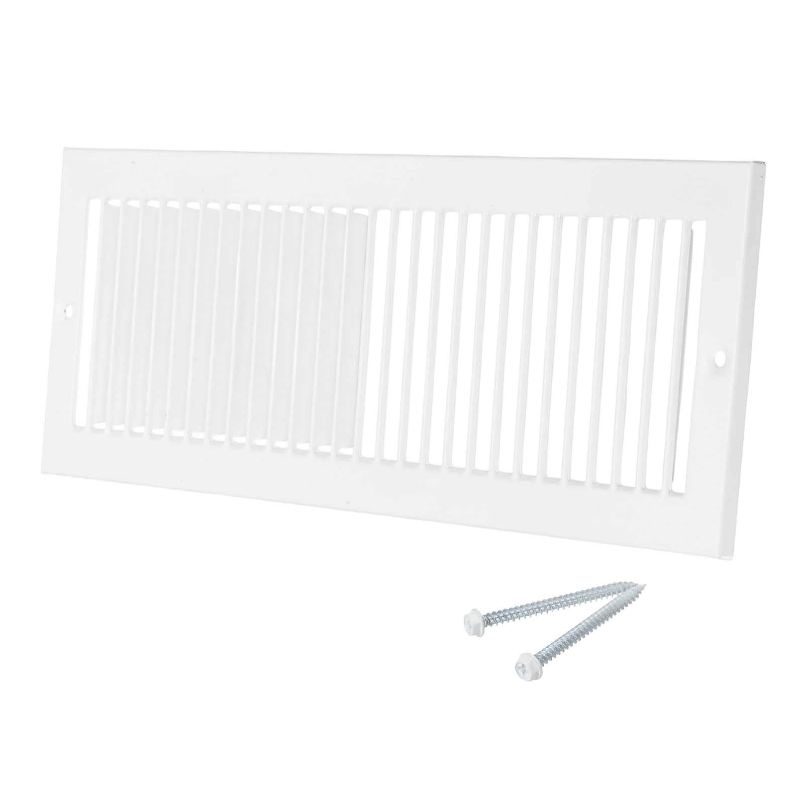 4" x 14" Duct Opening Vent Cover, Toe Kick Vent Cover HVAC for Wall Floor, White-Outer Size: 5.4" x 15.4"