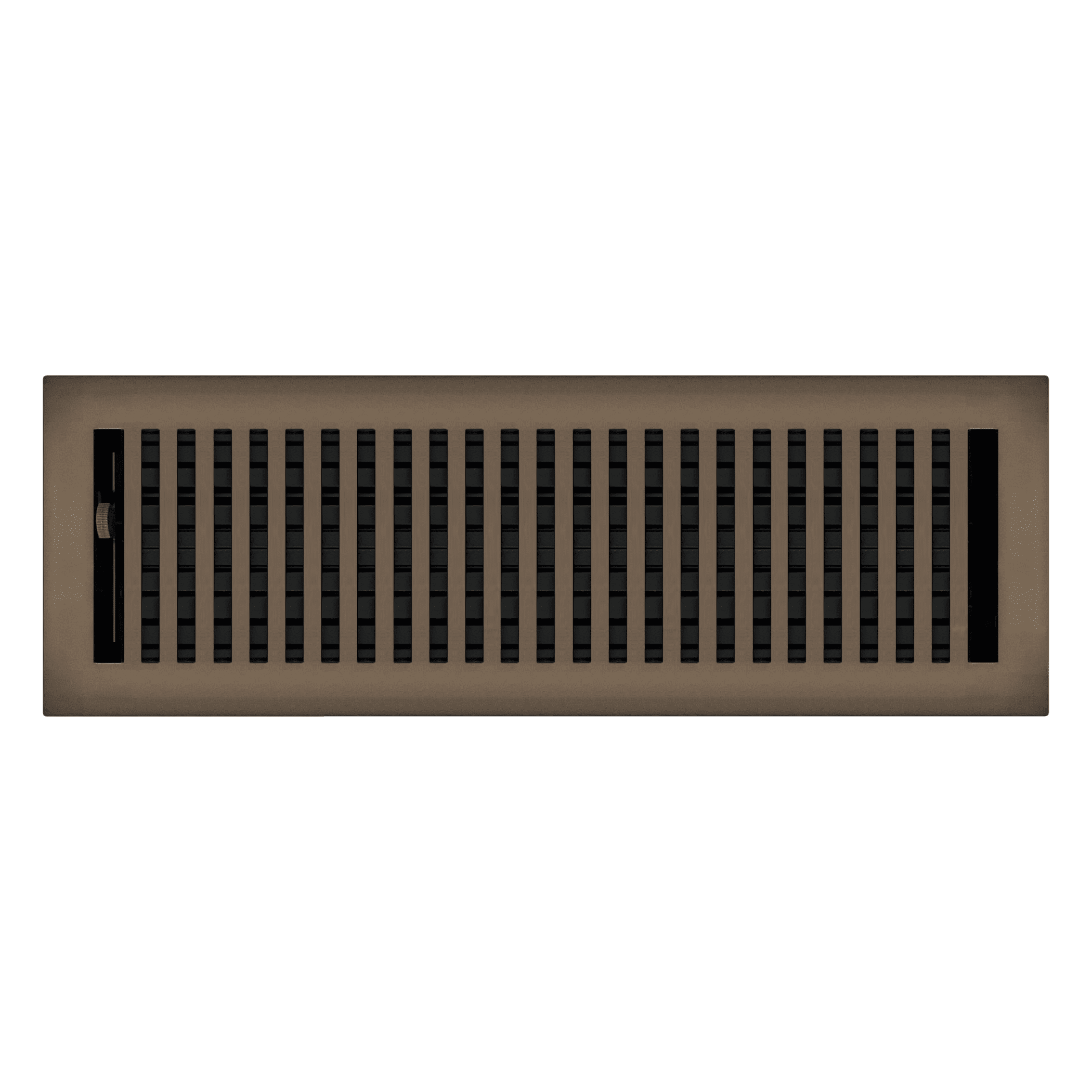 4" x 14" Oil Rubbed Bronze Contemporary Style Floor Register - Decorative Vent Cover