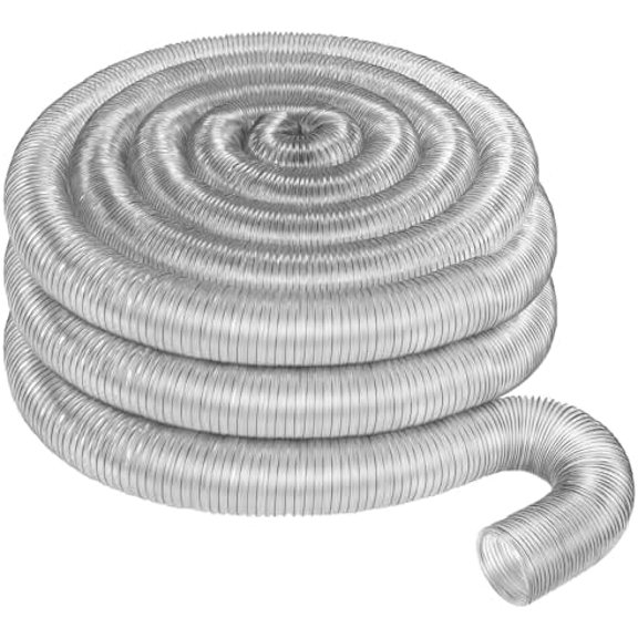 4 x 15' Flexible PVC Dust Collection Hose, Heavy Duty Dust Debris, Fume Collection Puncture Resistant Clear Vacuum Hose$$Tools & Hardware Other