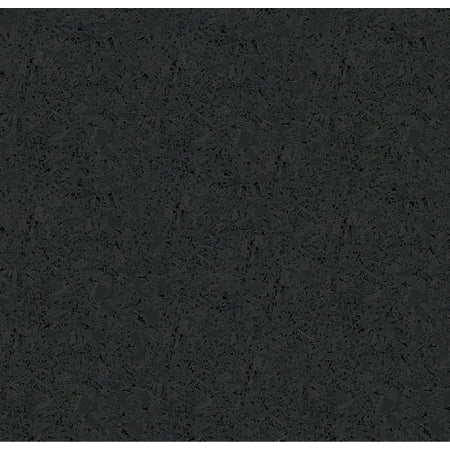 4' x 15' x 8mm Rolled Rubber Floor for Fitness & Workout Spaces (Basic Black)