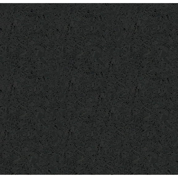 4' x 15' x 8mm Rolled Rubber Floor for Fitness & Workout Spaces (Basic Black)