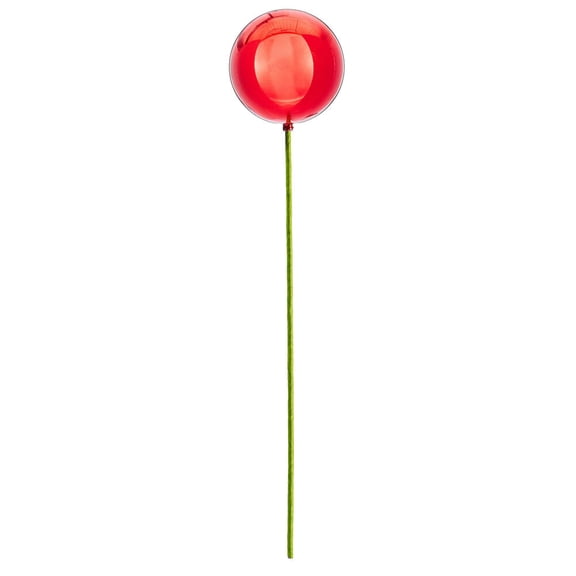 4" x 18" Red Shiny Ball Stick 6/Bag