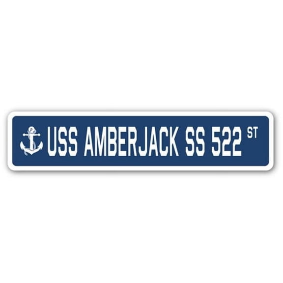 4 x 18 in. A-16 Street Sign - USS Amberjack SS 522