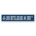 thumbnail image 1 of 4 x 18 in. A-16 Street Sign - USS Betelgeuse AK 260, 1 of 1