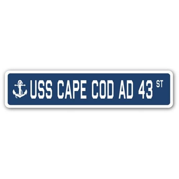 4 x 18 in. A-16 Street Sign - USS Cape Cod AD 43