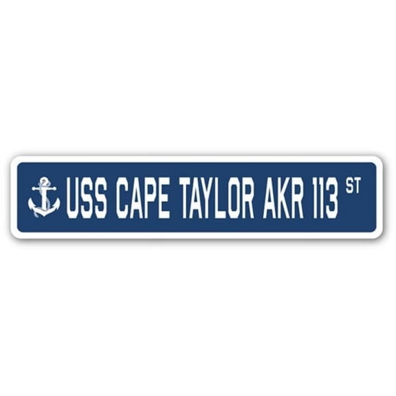 4 x 18 in. A-16 Street Sign - USS Cape Taylor AKR 113