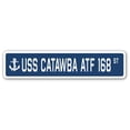 thumbnail image 1 of 4 x 18 in. A-16 Street Sign - USS Catawba ATF 168, 1 of 1