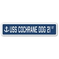 thumbnail image 1 of 4 x 18 in. A-16 Street Sign - USS Cochrane DDG 21, 1 of 1
