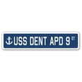 thumbnail image 1 of 4 x 18 in. A-16 Street Sign - USS Dent APD 9, 1 of 1
