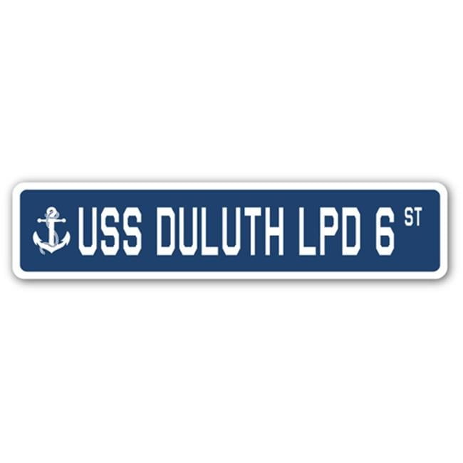 USS Duluth LPD-6 Navy Ship Patch - Embroidered Sew-On Military Veteran Pride Patch (4 Inches)