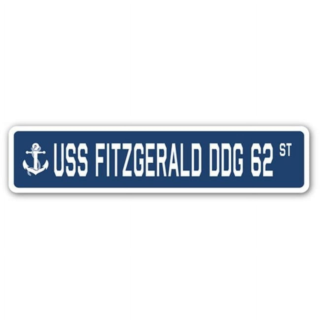 String. Sign Fitz 4 x 18 in. A-16 Street Sign - USS Fitzgerald DDG 62 - Walmart.com
