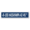 thumbnail image 1 of 4 x 18 in. A-16 Street Sign - USS Hassayampa AO 145, 1 of 1