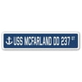 thumbnail image 1 of 4 x 18 in. A-16 Street Sign - USS Mcfarland DD 237, 1 of 1