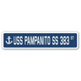 thumbnail image 1 of 4 x 18 in. A-16 Street Sign - USS Pampanito SS 383, 1 of 1