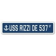 thumbnail image 1 of 4 x 18 in. A-16 Street Sign - USS Rizzi DE 537, 1 of 1