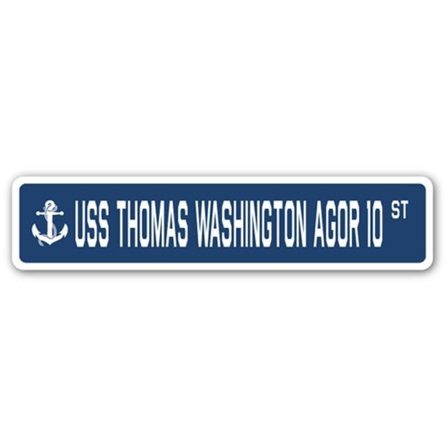 4 x 18 in. A-16 Street Sign - USS Thomas Washington AGOR 10 - Walmart.com