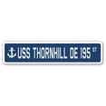 thumbnail image 1 of 4 x 18 in. A-16 Street Sign - USS Thornhill DE 195, 1 of 1