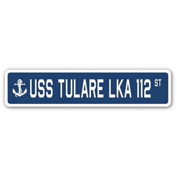 4 x 18 in. A-16 Street Sign - USS Tulare LKA 112