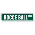 thumbnail image 1 of 4 x 18 in. Bocce Ball Street Sign - Set Balls Italy Team Game, 1 of 1