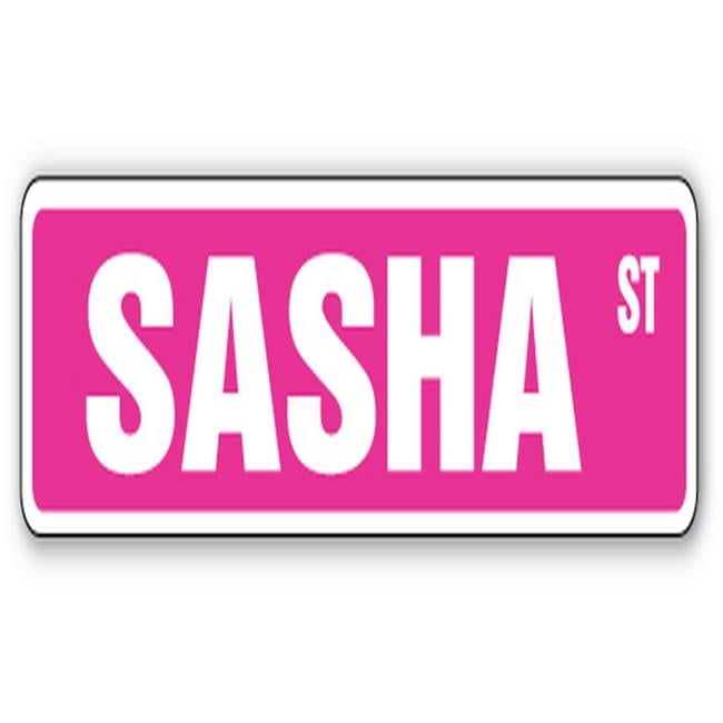 Sasha Sign 4 x 18 in. Childrens Name Room Decal Street Sign - Sasha - Walmart.com