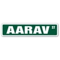 thumbnail image 1 of 4 x 18 in. Childrens Name Room Street Sign - Aarav, 1 of 1
