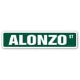 thumbnail image 1 of 4 x 18 in. Childrens Name Room Street Sign - Alonzo, 1 of 1