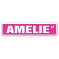 thumbnail image 1 of 4 x 18 in. Childrens Name Room Street Sign - Amelie, 1 of 1