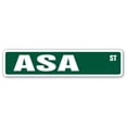 thumbnail image 1 of 4 x 18 in. Childrens Name Room Street Sign - Asa, 1 of 1