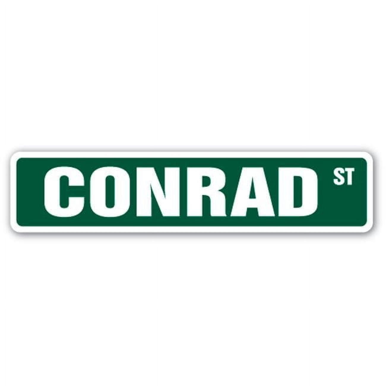 4 x 18 in. Childrens Name Room Street Sign - Conrad - Walmart.com