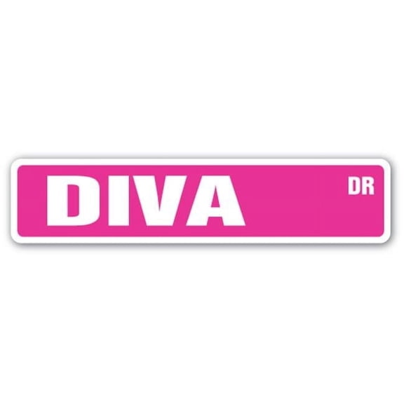 4 x 18 in. Diva Street Sign