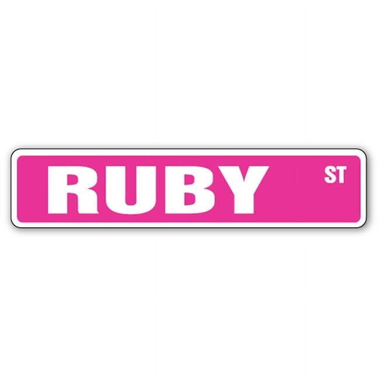 4 x 18 in. Ruby Street Sign - Walmart.com