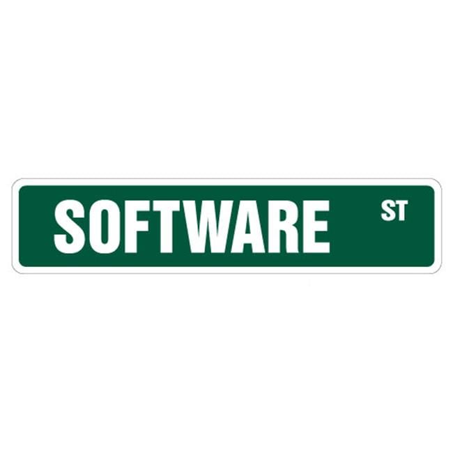 Softwarehouse Signage 4 x 18 in. Software Street Sign - Walmart.com
