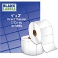 thumbnail image 1 of 4" x 2" Direct Thermal for Zebra 2844 ZP-450 ZP-500 ZP-505 Shipping Labels Roll, 1" Cores. 4x2 Blank Labels Brand Made in The USA. (32 Rolls), 1 of 2