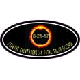thumbnail image 1 of 4 x 2 Oval I Saw the Great American Total Solar Eclipse Sticker Car Decal, 1 of 1