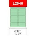 thumbnail image 1 of 4" x 2" Pastel Green Labels for Laser Printers, Inkjet Printers or Copier Machines. (GL2040PG), 1 of 1