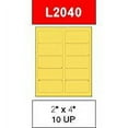 thumbnail image 1 of 4" x 2" Pastel Yellow Labels for Laser Printers, Inkjet Printers or Copier Machines. (GL2040PY), 1 of 1