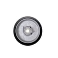 thumbnail image 1 of 4" x 2" Rubber Tread on Cast Iron Keyed Drive Wheel - 12mm Bore - Service Caster, 1 of 2