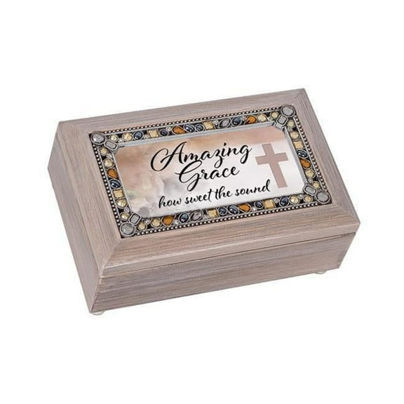 4 x 2 in. Amazing Grace How Sweet The Sound Music Box