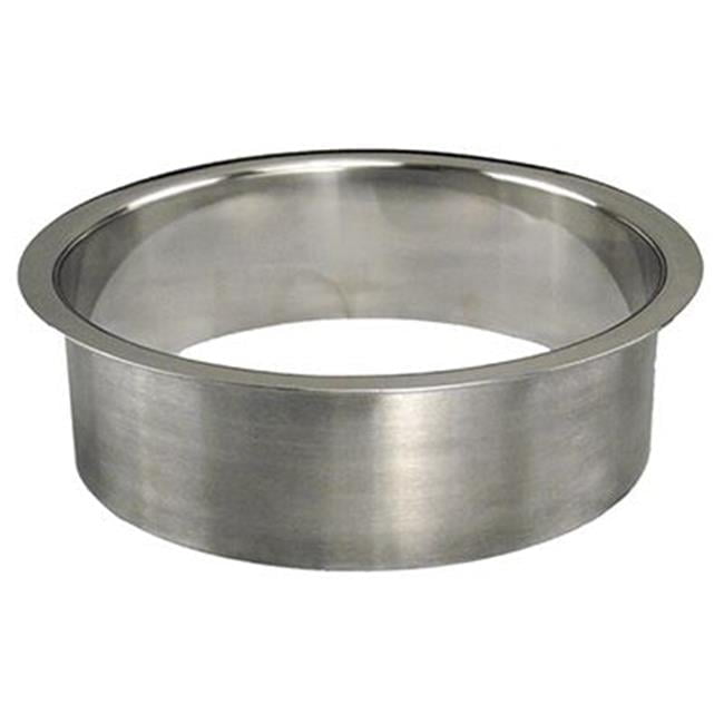 4 x 2 in. Polished Trash Grommet, Stainless Steel
