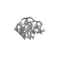thumbnail image 1 of 4 x 2 x 6.5 in. Rustic Silver Cast Iron School of Fish Kitchen Trivet, 1 of 1