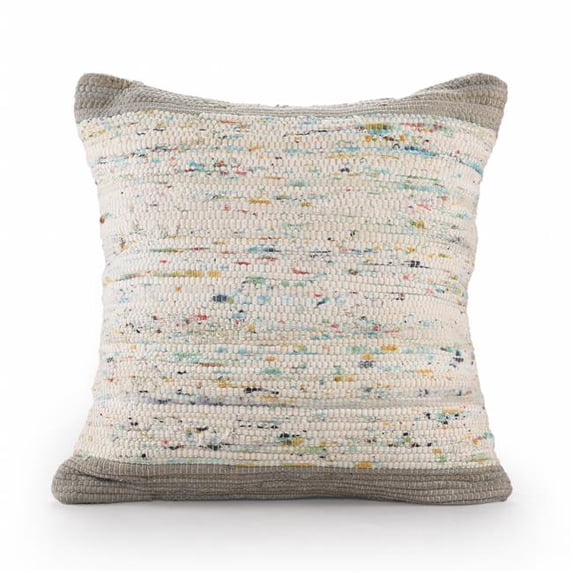 4 x 20 x 20 in. Gray Abstract Zippered 100 Percent Cotton Throw Pillow - Set of 2