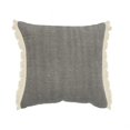thumbnail image 1 of 4 x 20 x 20 in. Gray Solid Color Zippered 100 Percent Cotton Throw Pillow - Set of 2, 1 of 1