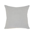 thumbnail image 1 of 4 x 20 x 20 in. Gray Solid Color Zippered 100 Percent Cotton Throw Pillow - Set of 2, 1 of 1