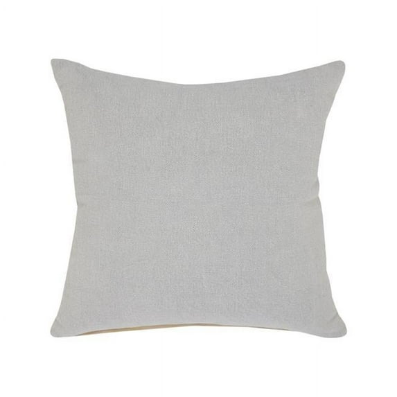 4 x 20 x 20 in. Gray Solid Color Zippered 100 Percent Cotton Throw Pillow - Set of 2