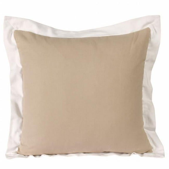 4 x 20 x 20 in. Tan Geometric Zippered 100 Percent Cotton Throw Pillow - Set of 2