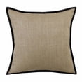thumbnail image 1 of 4 x 20 x 20 in. Tan Solid Color Zippered Linen Throw Pillow - Set of 2, 1 of 1