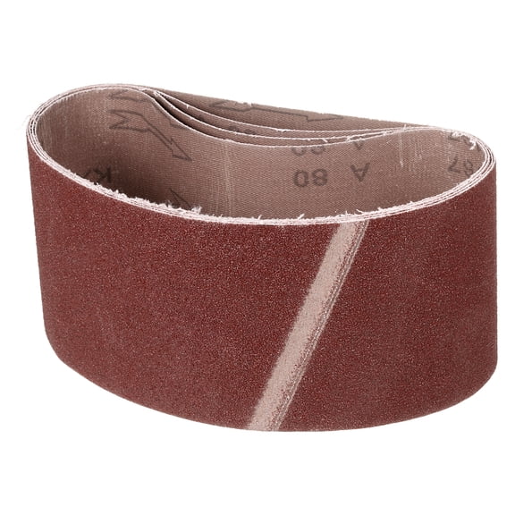 4 x 21 Inch Sanding Belt, 12 Pcs 80 Grit Knife Sharpener Belts Work Sharpening for Belt Sander Knife Carving Metal Working