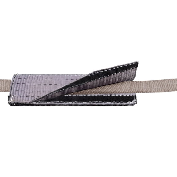 4" x 24" Heavy-duty Polyester Cordura Flat Quick Sleeve Wear Pad for 1" & 2" Web Slings - Gray